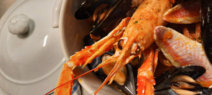 Zuppetta di pesce al Ristorante Serendipity a Loano